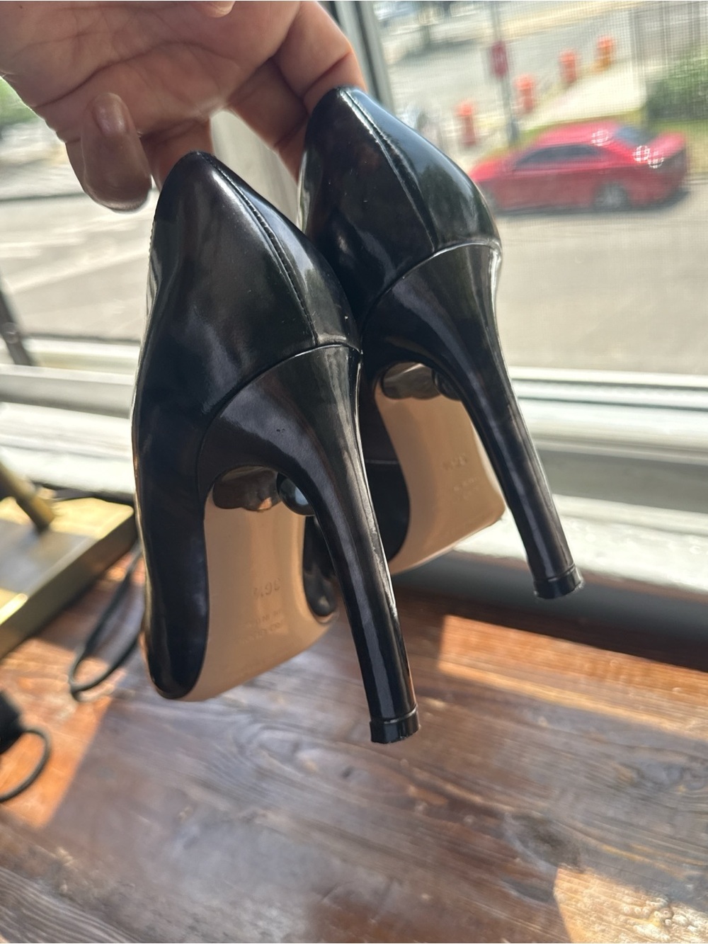 Classic Black Pointed Toe High Heel Pumps - Picture 6 of 9
